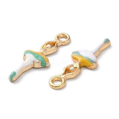 Rack Plating Alloy Enamel Pendant ENAM-Q449-02LG-01-1