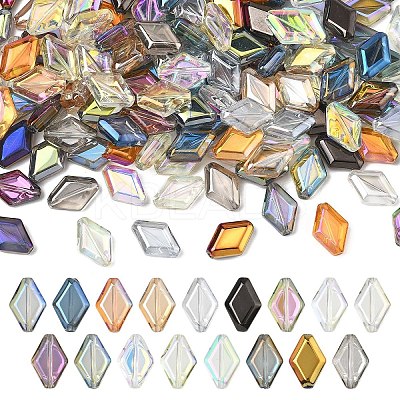 170Pcs 17 Colors Electroplate Glass Beads EGLA-YW0005-59-1