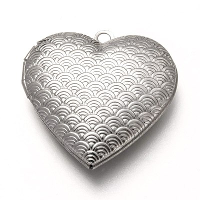 Tarnish Resistant 316 Stainless Steel Locket Pendants STAS-P268-05P-1