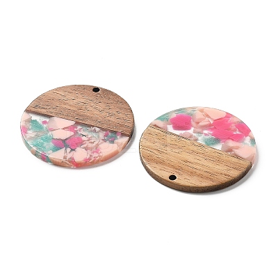 Resin and Walnut Pendants FIND-R051-05G-1