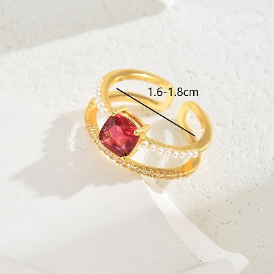 Vintage Luxury Fashion Gemstone Ring Women's Jewelry Party Wedding Gift Banquet. IA6817-6-1