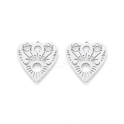 Non-Tarnish 201 Stainless Steel Pendants STAS-N090-LA987-1-1