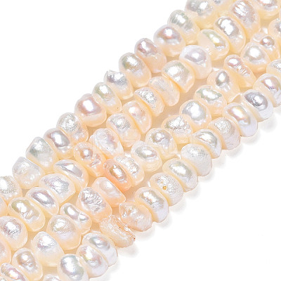 Natural Cultured Freshwater Pearl Beads Strands PEAR-N015-04C-1