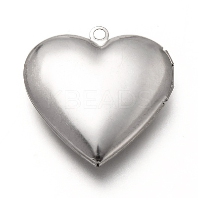 Non-Tarnish 316 Stainless Steel Locket Pendants STAS-P268-07P-1