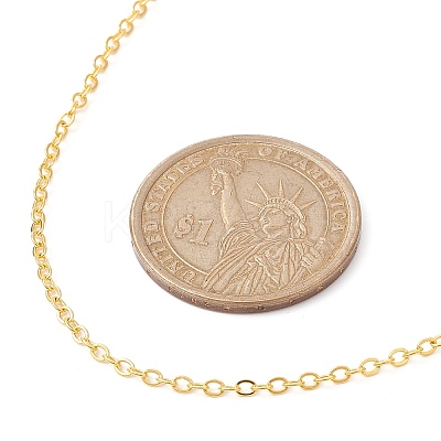 Brass Cable Chain Necklaces NJEW-JN04511-04-1