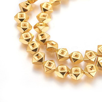 Electroplated Non-magnetic Synthetic Hematite Beads Strands G-P423-08G-1