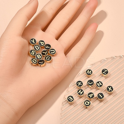 26Pcs 26 Style Alloy Enamel Beads ENAM-YW0001-90A-1