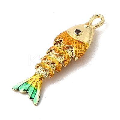 Rack Plating Brass Pendants KK-A268-05G-B03-1