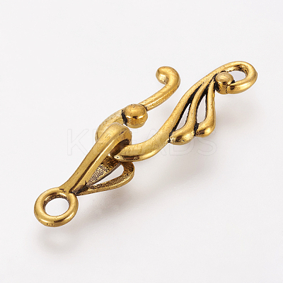 Tibetan Style Hook and Eye Clasps GLF1157Y-1