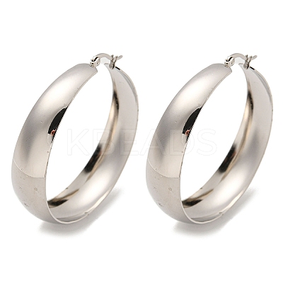 Tarnish Resistant 202 Stainless Steel Hoop Earring EJEW-H003-09P-03-1