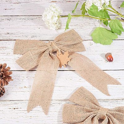 Linen Bowknot DIY-PH0001-76-1
