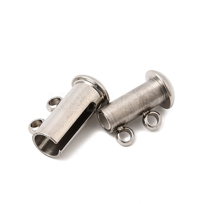 304 Stainless Steel Slide Lock Clasps STAS-F350-05A-P-1