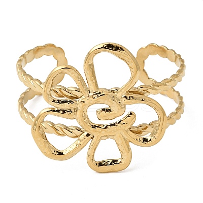 Stylish 304 Stainless Steel Cuff Bangles BJEW-K302-01C-G-1