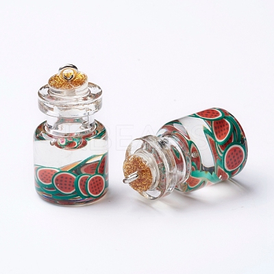 Imitation Food Resin Pendants RESI-CJC0001-49I-1