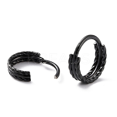Twisted Ring Hoop Earrings for Girl Women STAS-K233-05EB-1