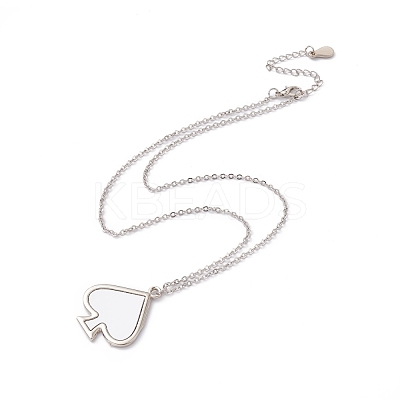 Sublimation Blank Aluminum Pendant Necklace NJEW-E020-02P-01-1