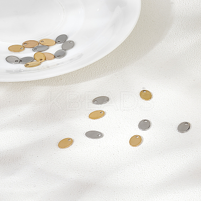 20Pcs 2 Colors Ion Plating(IP) 304 Stainless Steel Charms STAS-LP0003-87-1