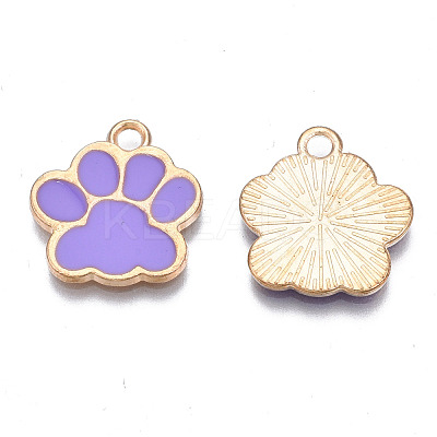 Alloy Enamel Pendants ENAM-T016-22LG-D-RS-1