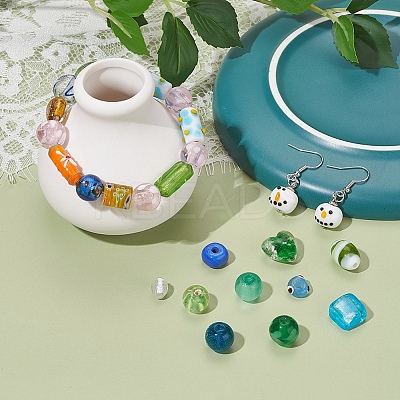 Handmade Lampwork Beads LAMP-YW0001-02-1