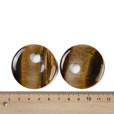 Natural Tiger Eye Pendants G-C140-10K-1