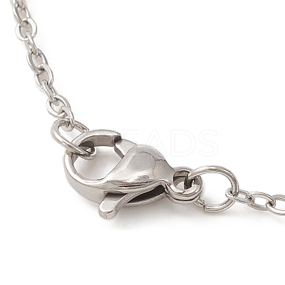 Glass Seed Heart Pendant Necklaces NJEW-MZ00020-02-1