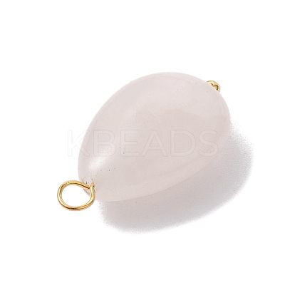 3Pcs 3 Styles Natural Rose Quartz Pendant PALLOY-JF02576-02-1