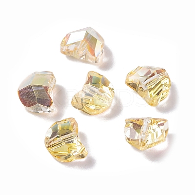 100Pcs Electroplate Glass Beads EGLA-P060-01A-HP01-1