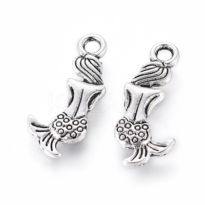 Tibetan Style Alloy Pendants X-TIBEP-Q063-125AS-NR-1