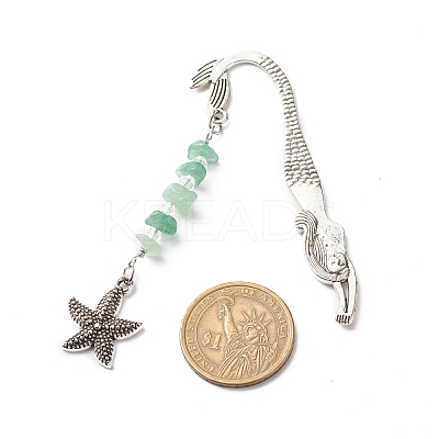 Alloy Mermaid Bookmarks AJEW-JK00186-1