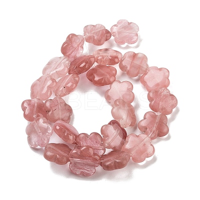 Cherry Quartz Glass Beads Strands G-F769-B01-01-1