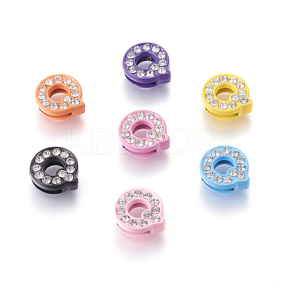 Alloy Letter Slide Beads ZP14-Q-1