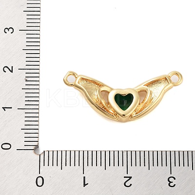 Rack Plating Brass Micro Pave Cubic Zirconia Pendants KK-B097-05G-01-1