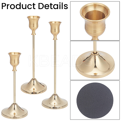 2 Bags Iron Candle Holder Sets AJEW-CN0007-88-1