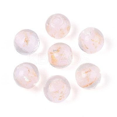 Handmade Gold & Silver Foil Glass Beads FOIL-N030-03A-01H-1