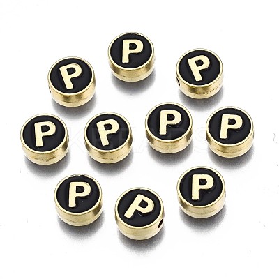 Alloy Enamel Beads ENAM-N052-006-02P-RS-1