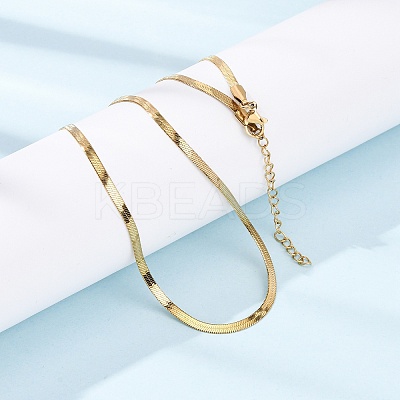 304 Stainless Steel Bowknot Pendant Double Layer Necklaces for Women NJEW-Z108-01G-1