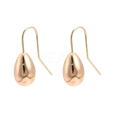 Brass Teardrop Dangle Earrings for Women EJEW-C047-01G-1