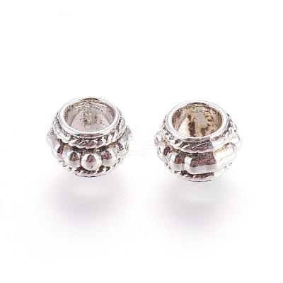 Barrel Tibetan Style Alloy Beads PALLOY-O072-ZN771-RS-1