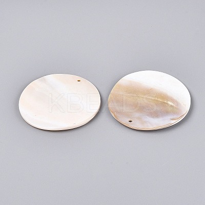 Natural Freshwater Shell Big Pendants SHEL-Q028-14-1