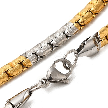 202 Stainless Steel Box Chain Necklaces STAS-A100-10-1