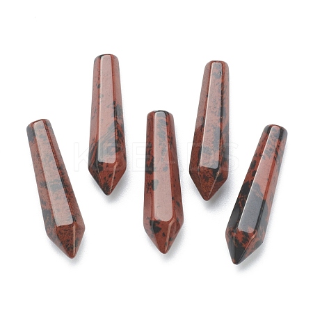 Natural Mahogany Obsidian Pointed Beads G-E490-C20-1