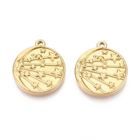 304 Stainless Steel Pendants STAS-N111-19G-1