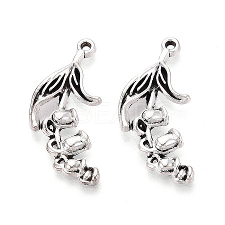 Tibetan Style Alloy Pendants TIBE-N014-14AS-1