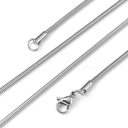 Tarnish Resistant Herringbone Chain Necklace for Men NJEW-F027-16-2mm-1