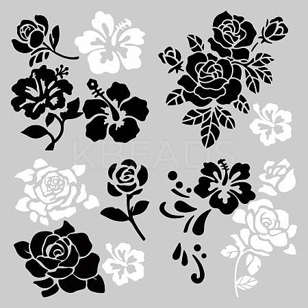 4Pcs 4 Styles PET Waterproof Self-adhesive Car Stickers DIY-WH0308-225A-095-1