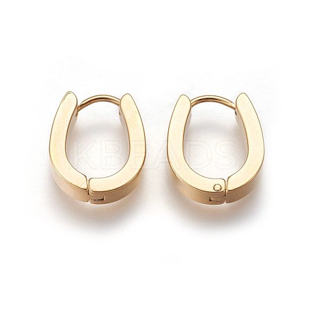 304 Stainless Steel Hoop Earrings EJEW-O087-08C-1