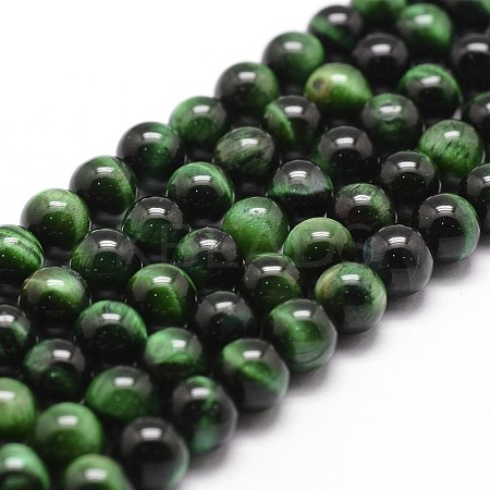 Natural Tiger Eye Bead Strands G-G735-23-8mm-01-1