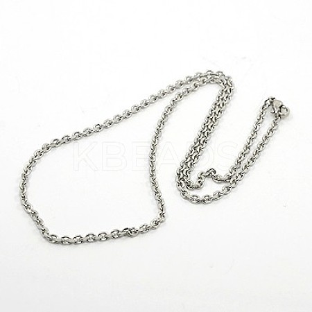 316 Stainless Steel Necklaces X-NJEW-F027-40-2mm-1