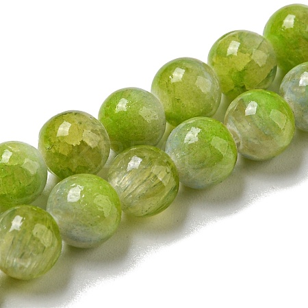 Dyed Natural White Jade Beads Strands G-F764-01A-1