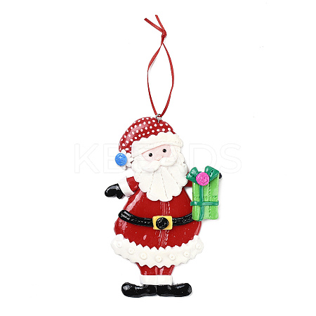 Christmas Santa Claus Handmade Polymer Clay Pendant Decorations LS-HJEW-P017-01F-1